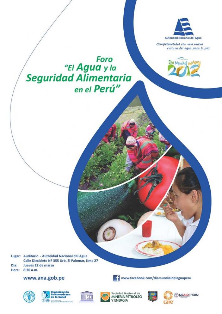 Foro Nacional El Agua Y La Seguridad Alimentaria En El Marco