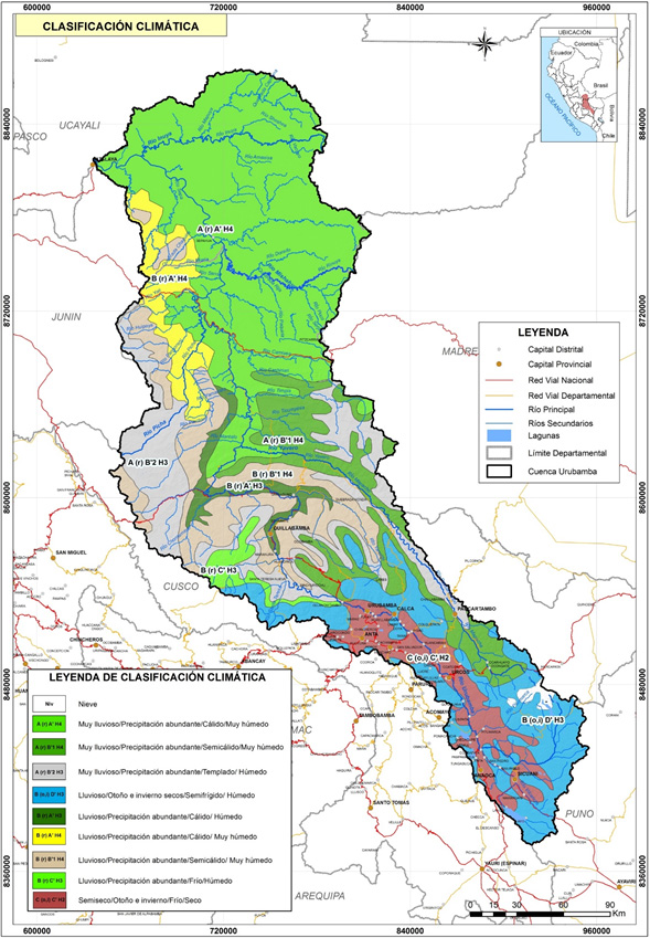 CUV clasificación climática